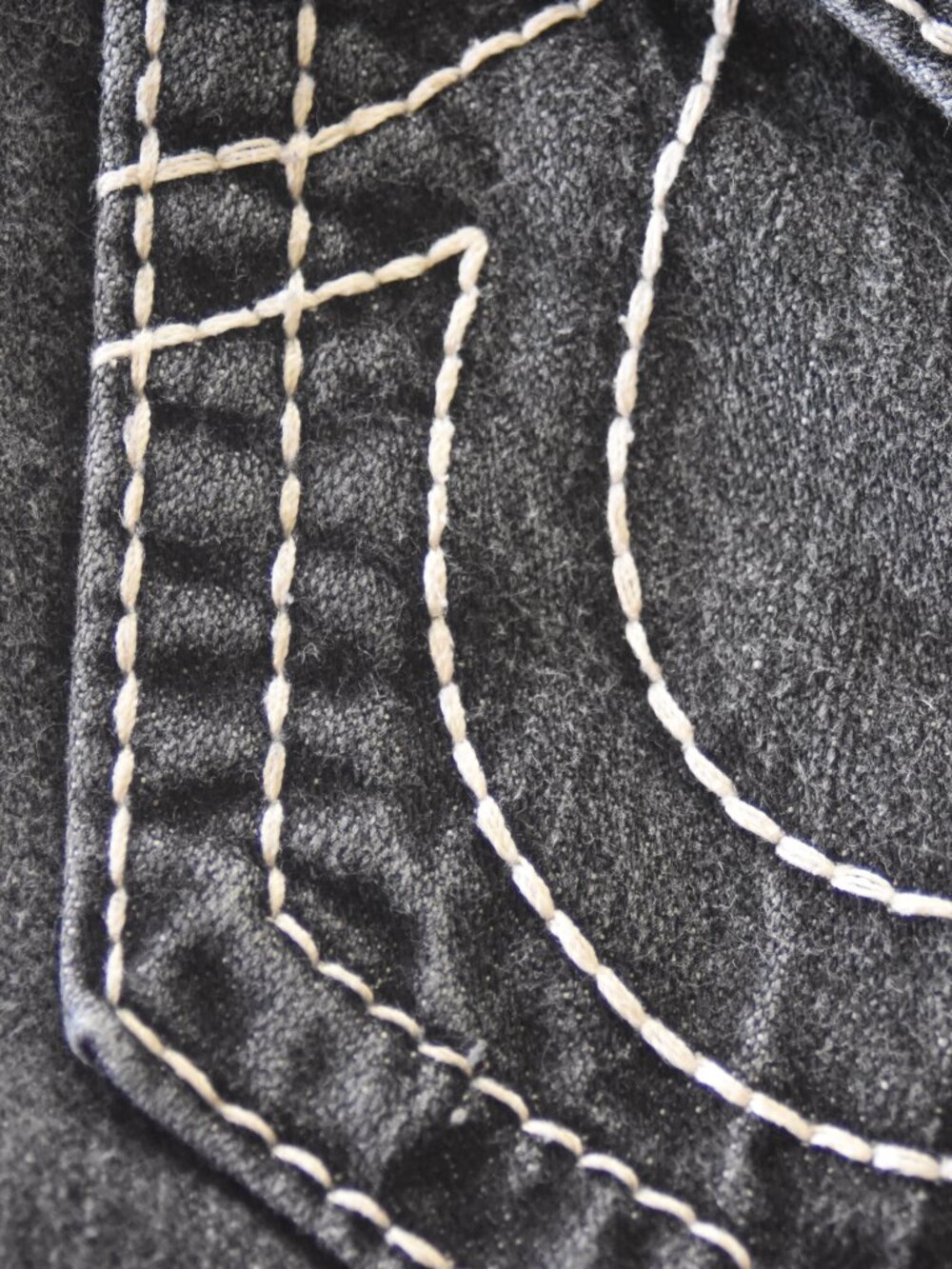 Vtg True Religion Joey Big T Flare Jeans Women's 27 MADE IN USA Y2K Twisted Seam - Picture 11 of 11